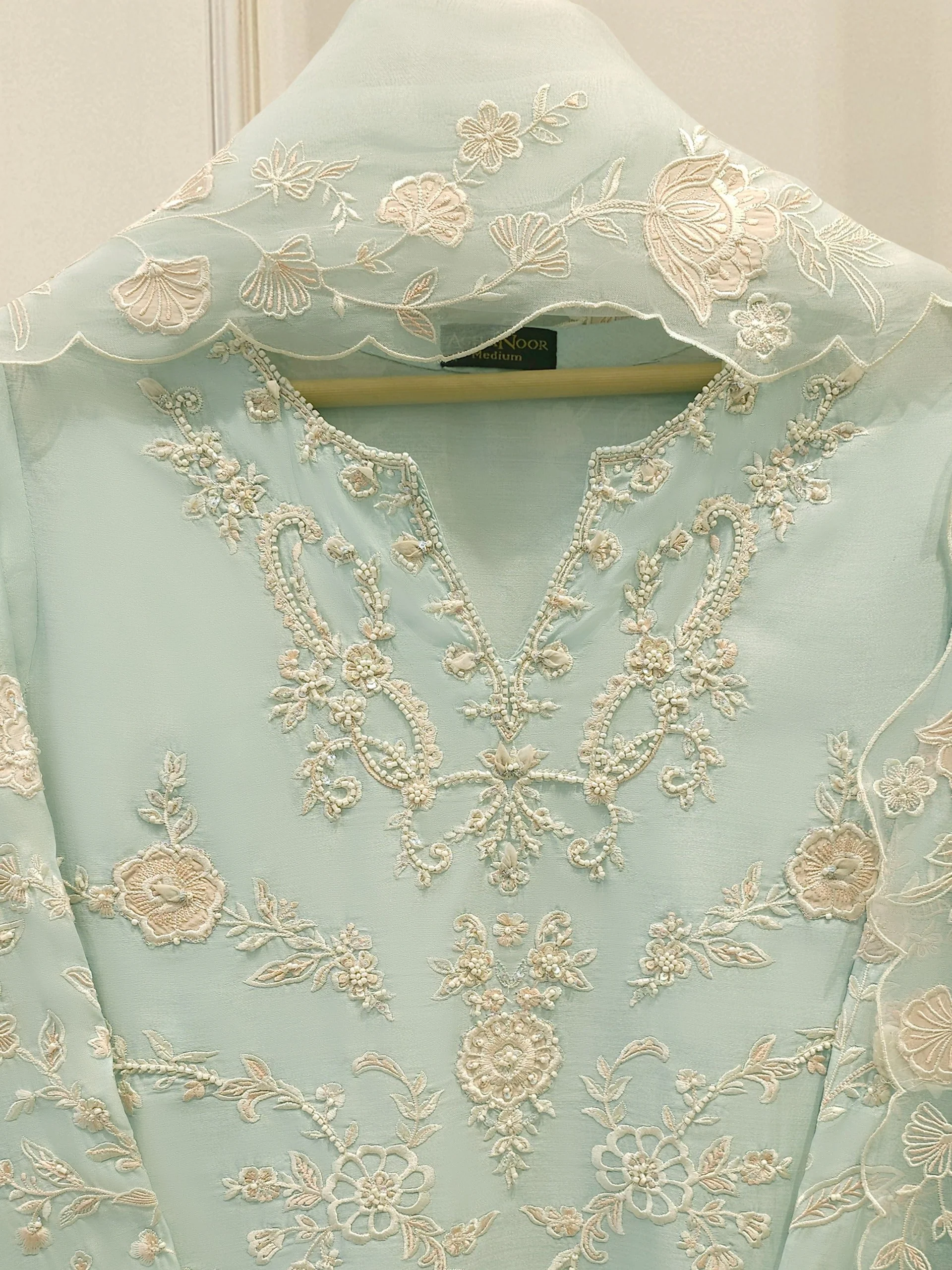 Agha Noor Stitched 3 Piece Pure Khaddi Silk S112074 J(99) - Image 5