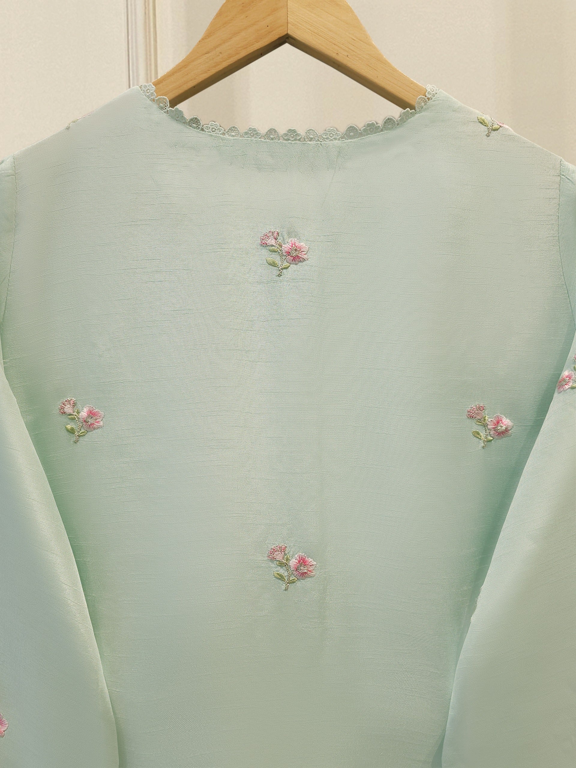 Agha Noor Stitched 3 Piece Pure Korean Silk S111923 J(92) - Image 6