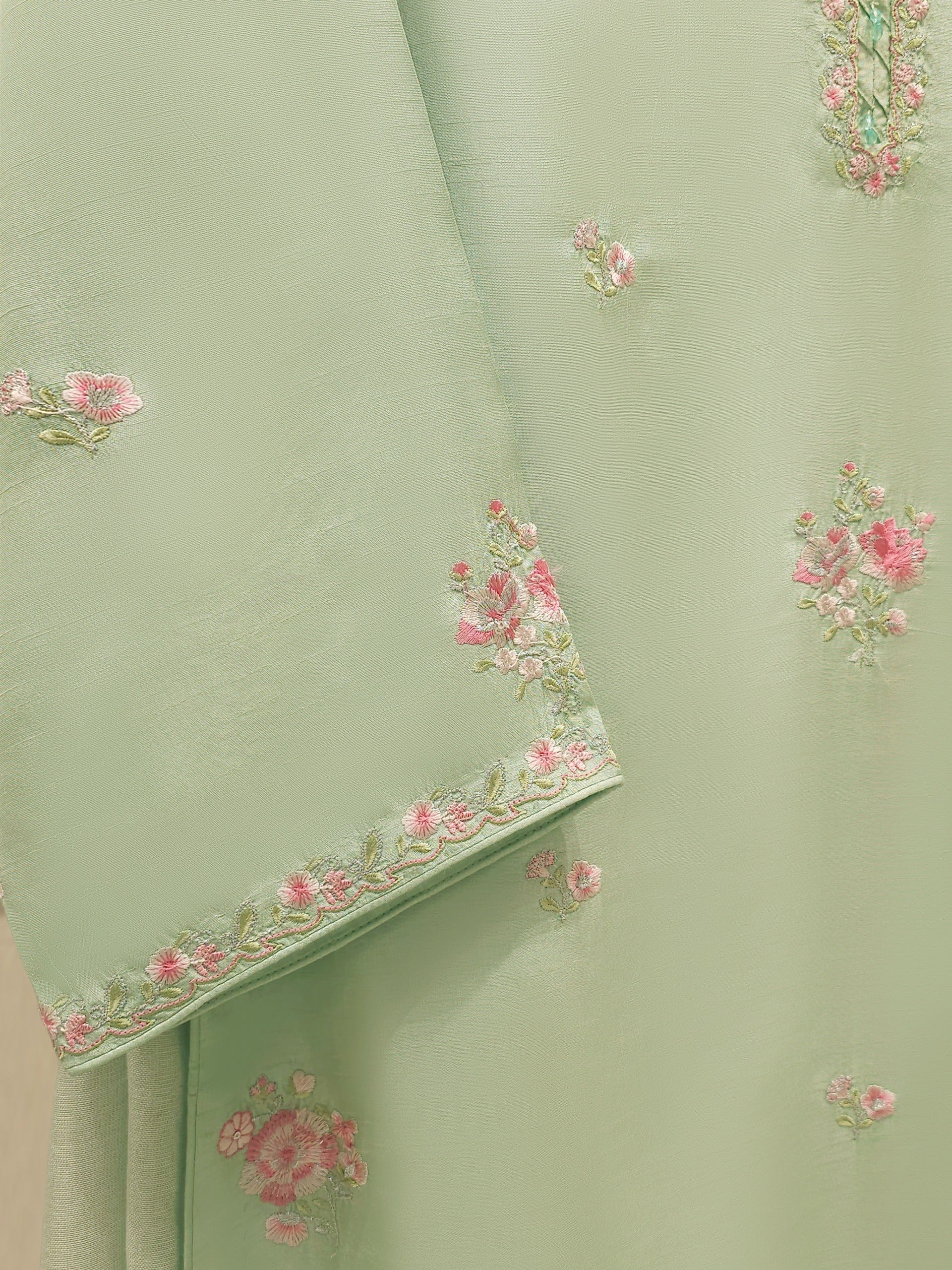 Agha Noor Stitched 3 Piece Pure Korean Silk S112001 J(93&94) - Image 3