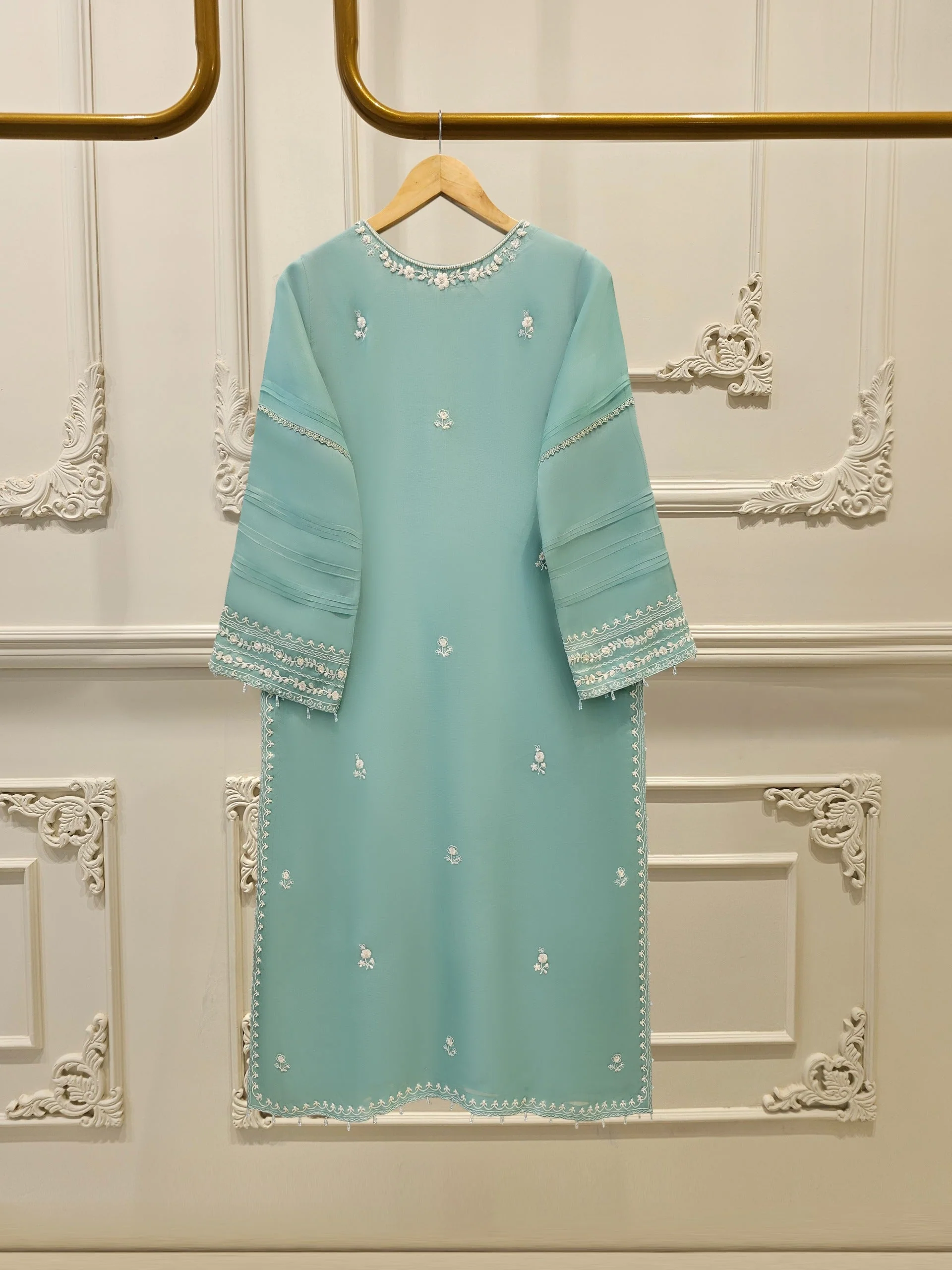 Agha Noor Stitched 3 Piece Pure Organza S111651 J(93) - Image 4