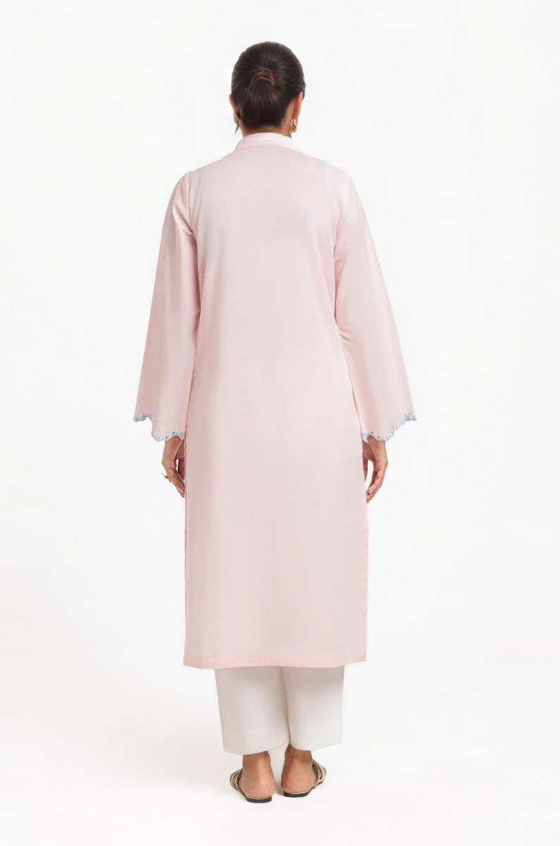 B-Pink-Cambric-1 Piece (WPS25SE1023) (Y-136) J(114) - Image 2