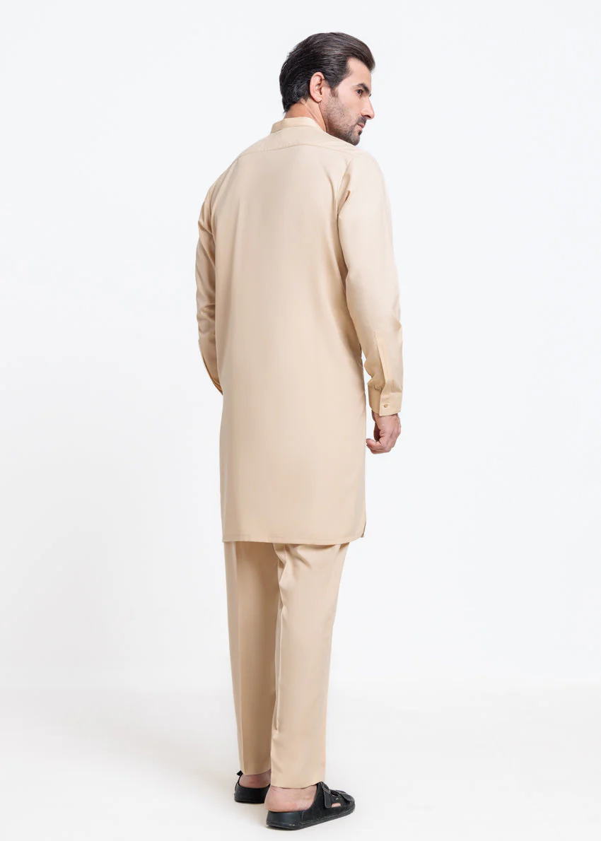 Beige-Blended-Kurta Trouser - (MPS25SSS2078) Y-F-22 - Image 2