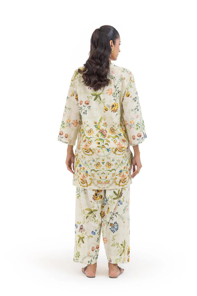 Beige-Lawn-2 Piece (WP2PPBS26HR2M35) Y-135 - Image 2