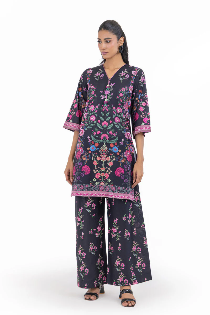 Black-Slub-Lawn-2 Piece (WP2PPBS26HR1F24) Y-125 - Image 3