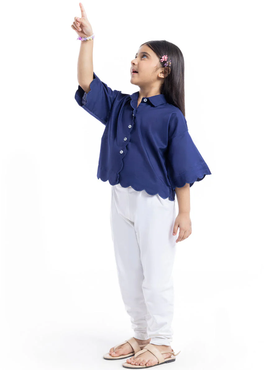 Blue-Cambric-1 Piece (GP1PSBW25BG11D21) J(156) - Image 3