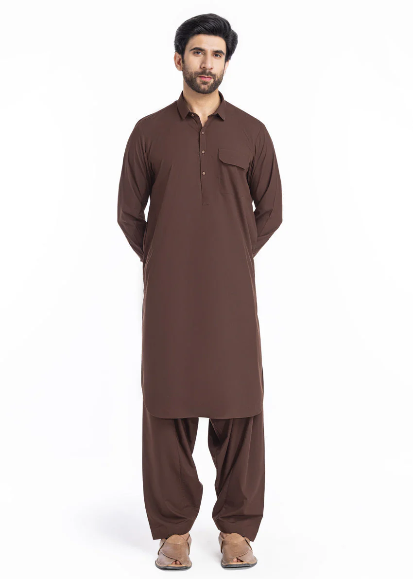 Brown-Blended-Shalwar Suit - (MP2PSBW25BM9O5) JM(39) YB-13 - Image 3