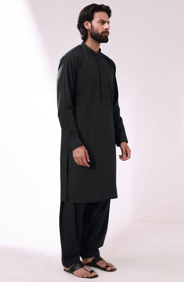 Cambridge Men Band Collar Shalwar Kameez AKPB2402 (Y-8)J(40) - Image 3