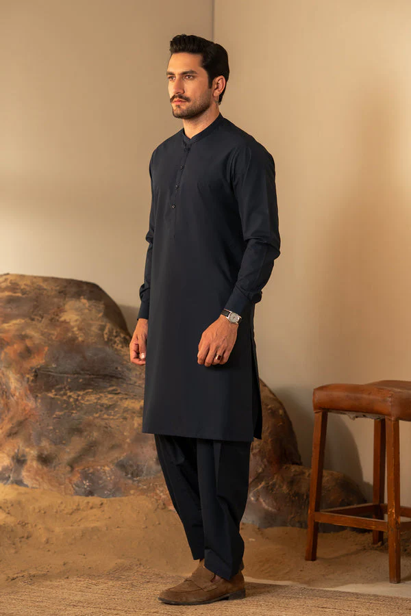 Cambridge Men Boski Shalwar Kameez Suit BOBK2602 (Y-16) - Image 2