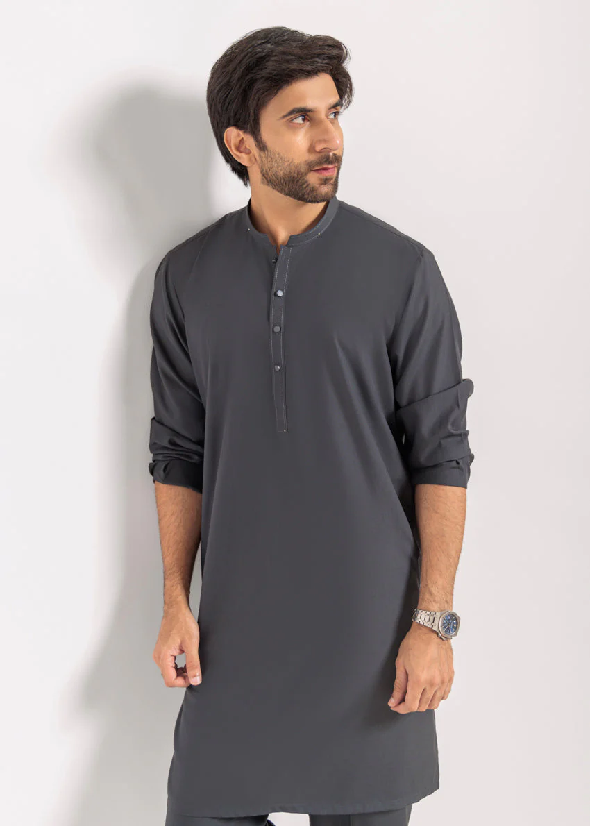 Charcoal-Blended-Kurta Trouser - (M25KPS2007) Y-F-3J(47) - Image 3