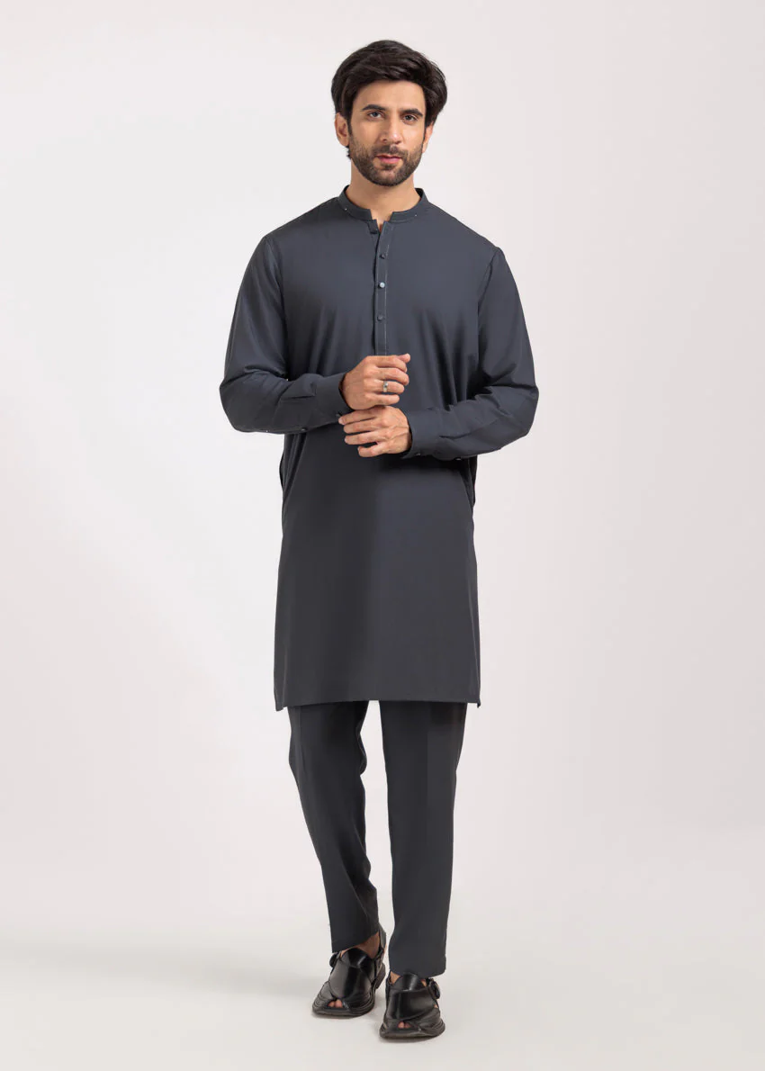 Charcoal-Blended-Kurta Trouser - (M25KPS2007) Y-F-3J(47) - Image 5