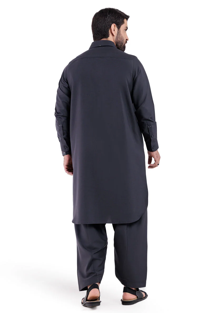 Charcoal-Blended-Shalwar Suit - (MP2PSBW25BM11D1) J(60) YB-25 - Image 2