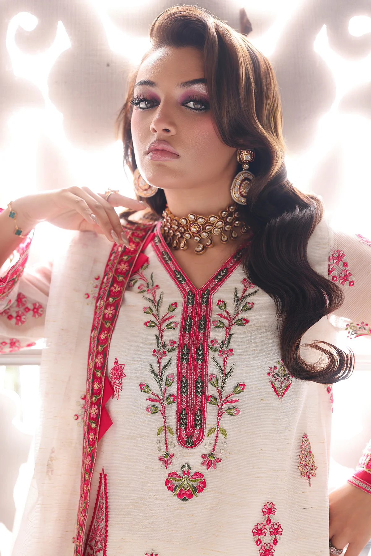Charizma Raw-Silk Stitched 3 Piece Cma-5-237 - Image 6