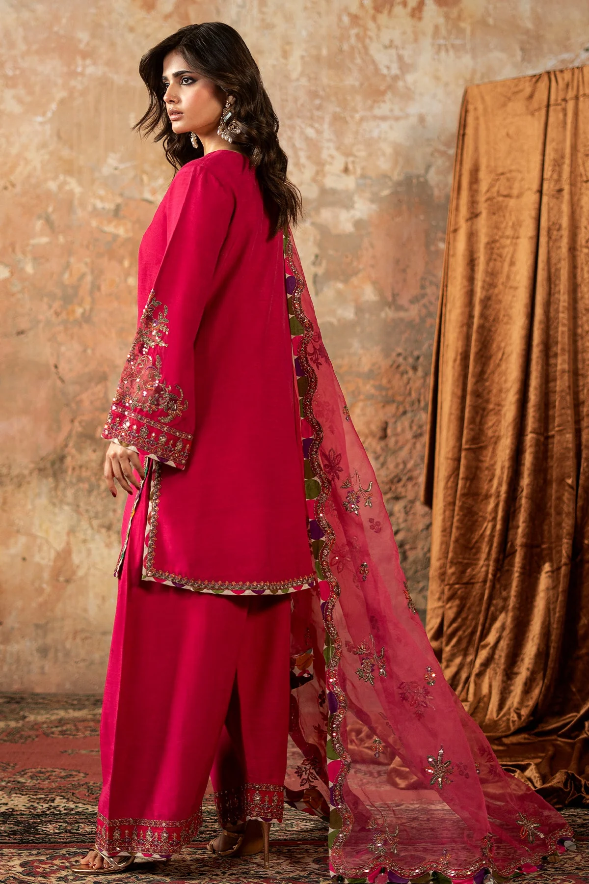 Raw Silk Festive 3 Piece CMA-6-138P - Image 2