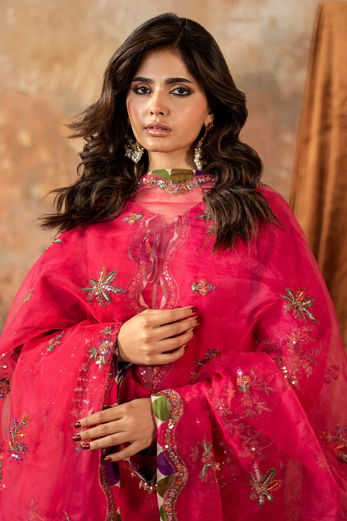 Raw Silk Festive 3 Piece CMA-6-138P - Image 3