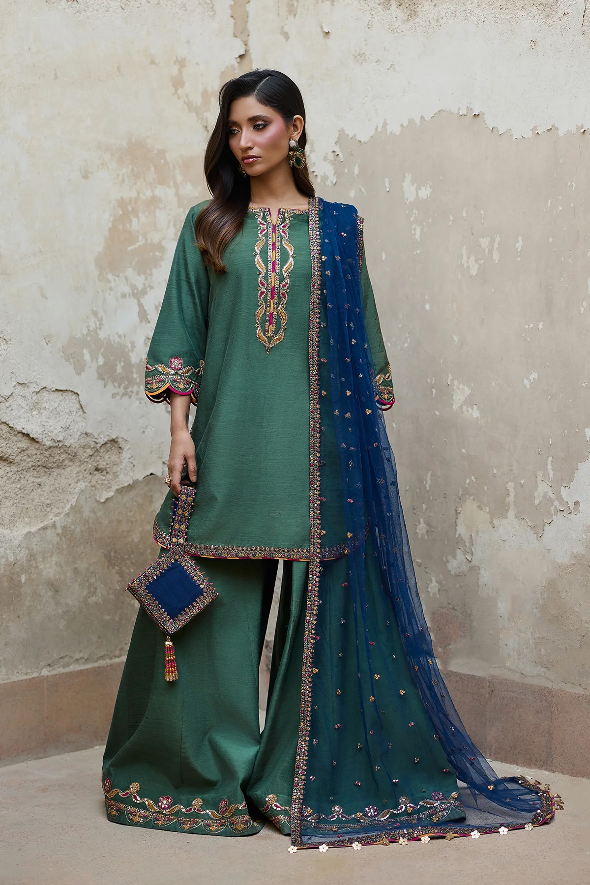 Raw Silk Festive 3 Piece CMA-6-195