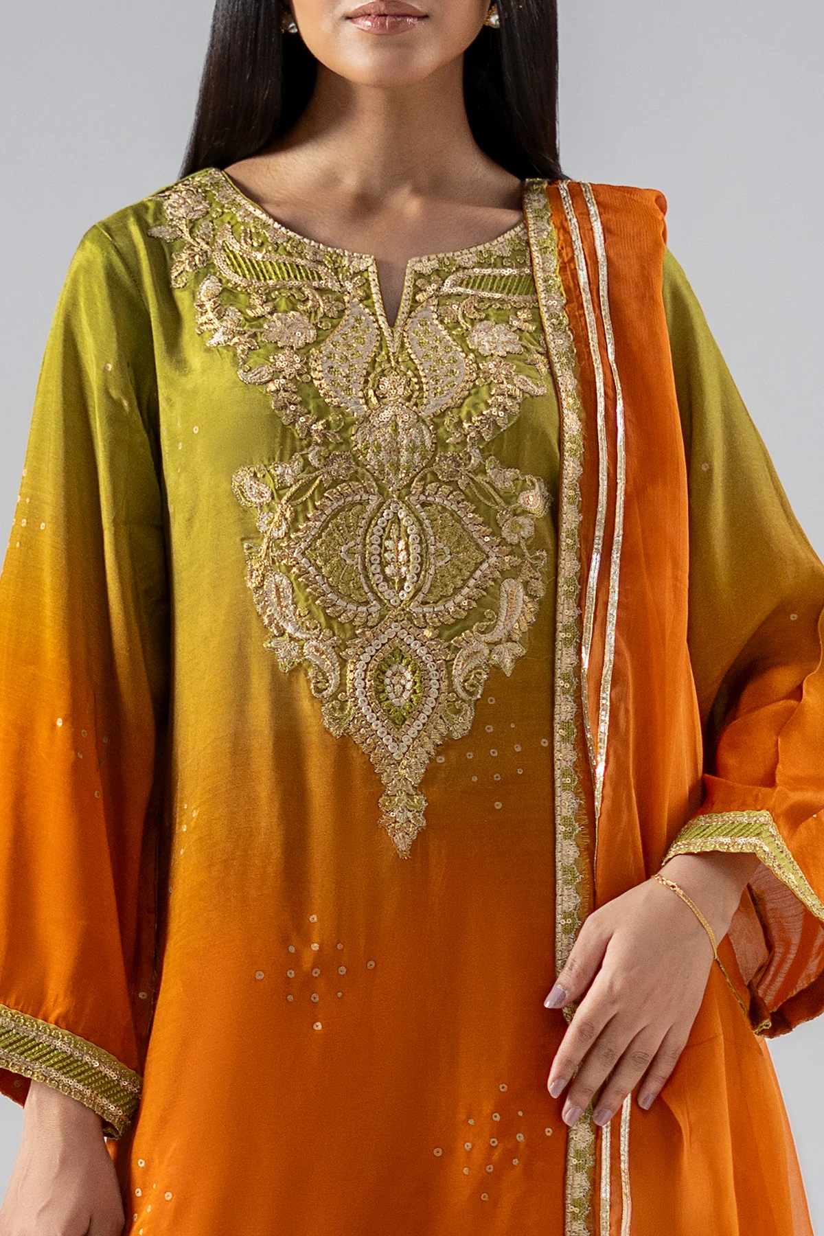 Raw Silk Festive 3 Piece CMA-6-264 - Image 2