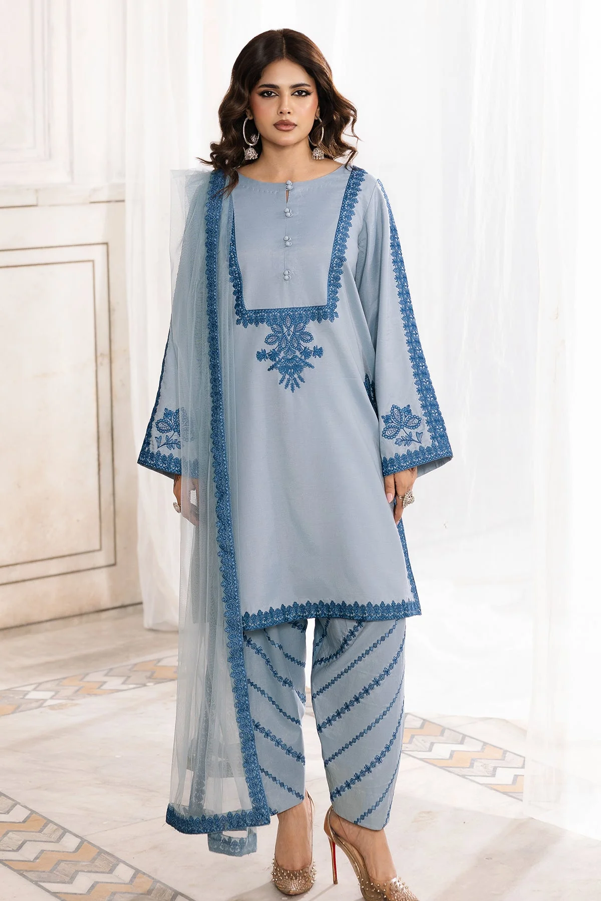 Raw Silk Festive 3 Piece CMA-6-347