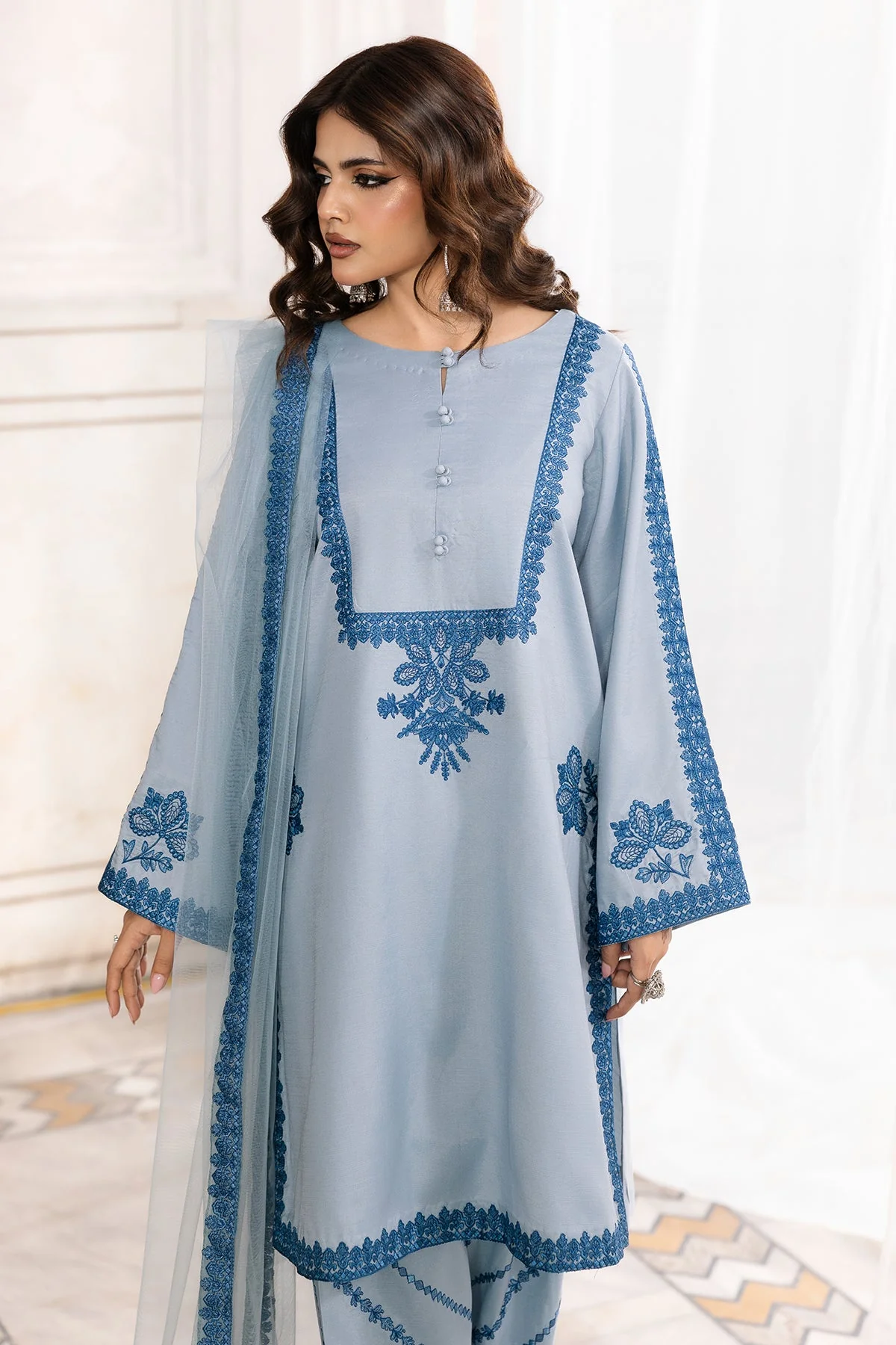 Raw Silk Festive 3 Piece CMA-6-347 - Image 2