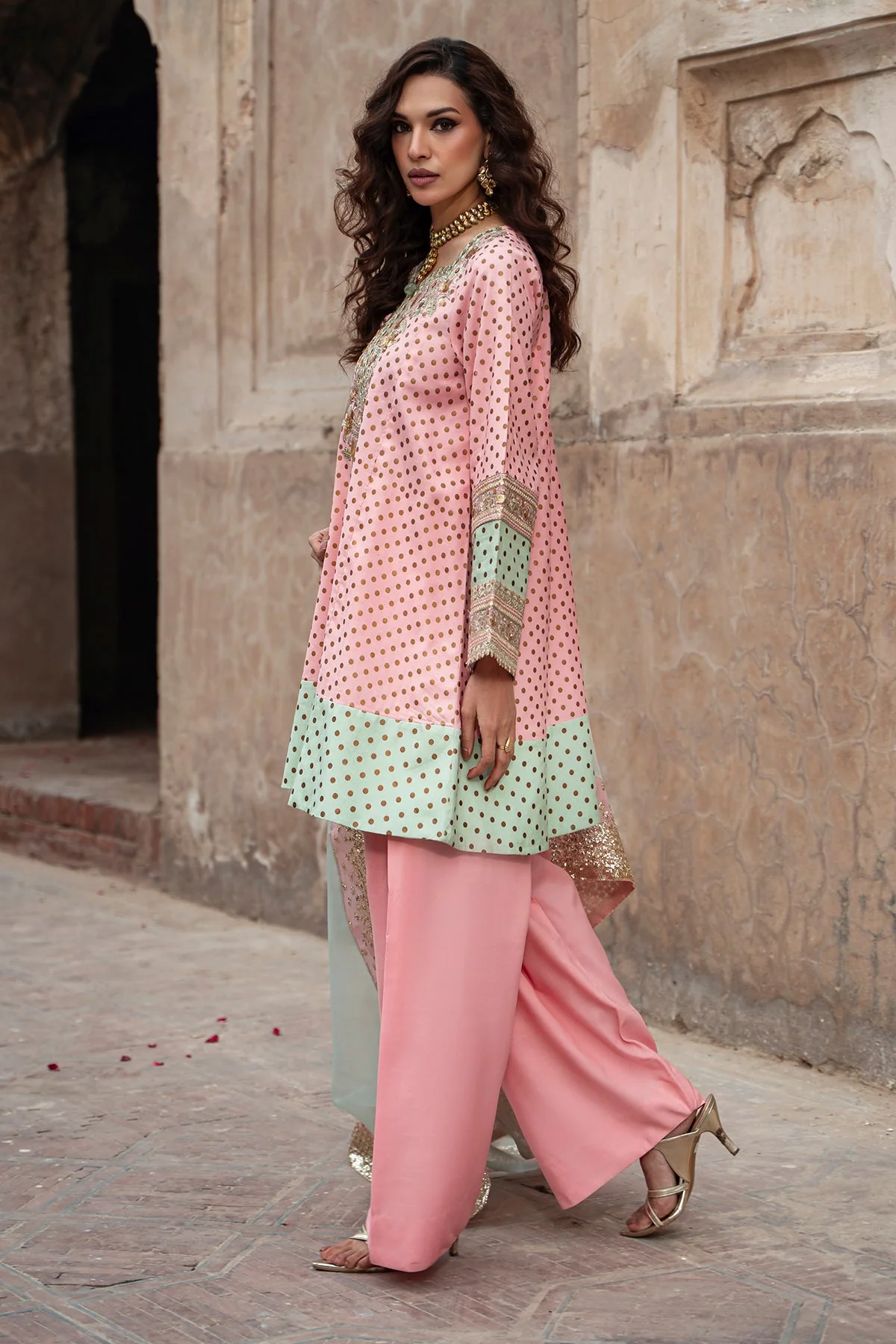 Raw Silk Festive 3 Piece CMA-6-384 - Image 4