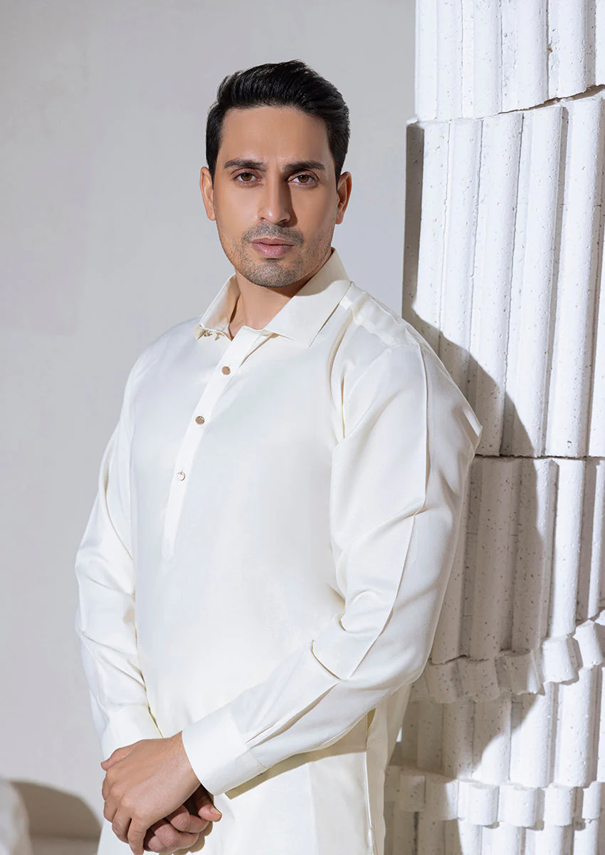Cream-Blended-Shalwar Suit - (M25SSS2005) NJ (51) - Image 2