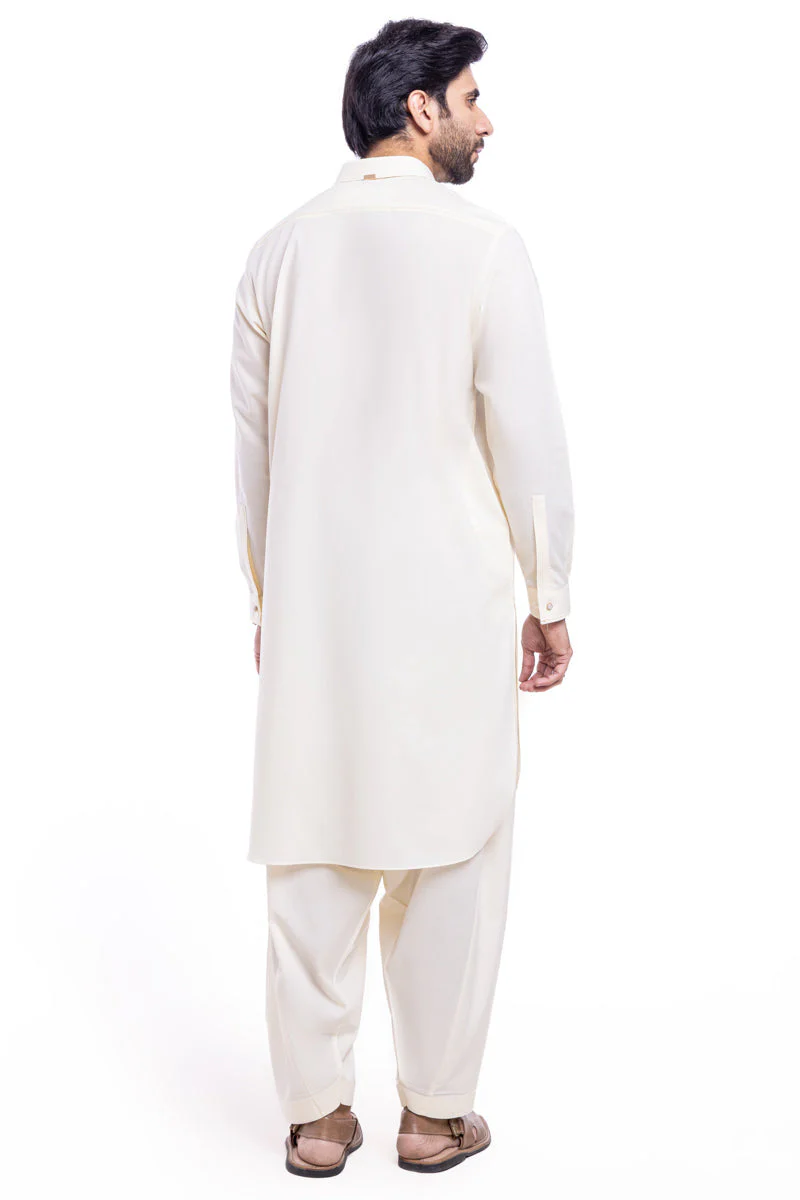Cream-Blended-Shalwar Suit - (MP2PSBW25BM10N7) JM(6) YB-51 - Image 2