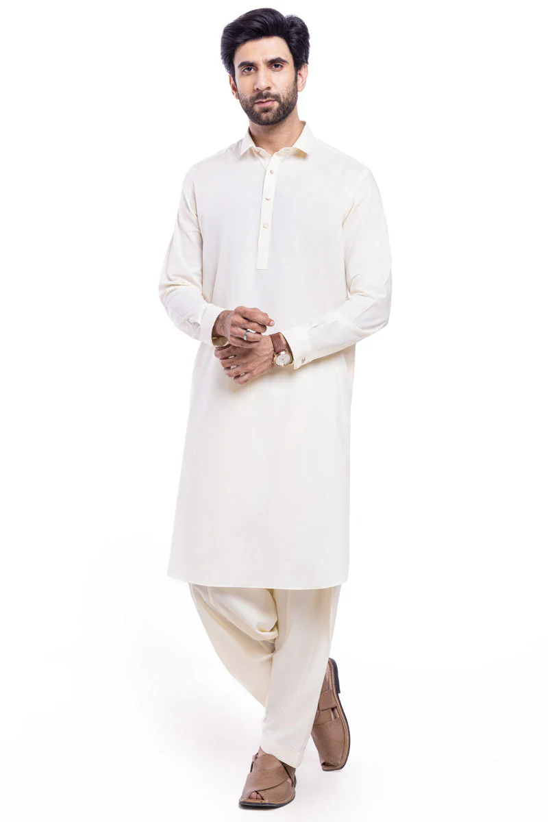 Cream-Blended-Shalwar Suit - (MP2PSBW25BM10N7) JM(6) YB-51 - Image 3