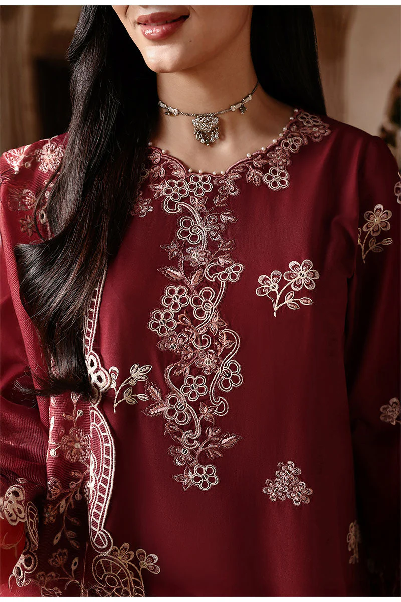 Cross Stitch Stitched Festive 3 Piece CRIMSON DRAPE J(84) - Image 3