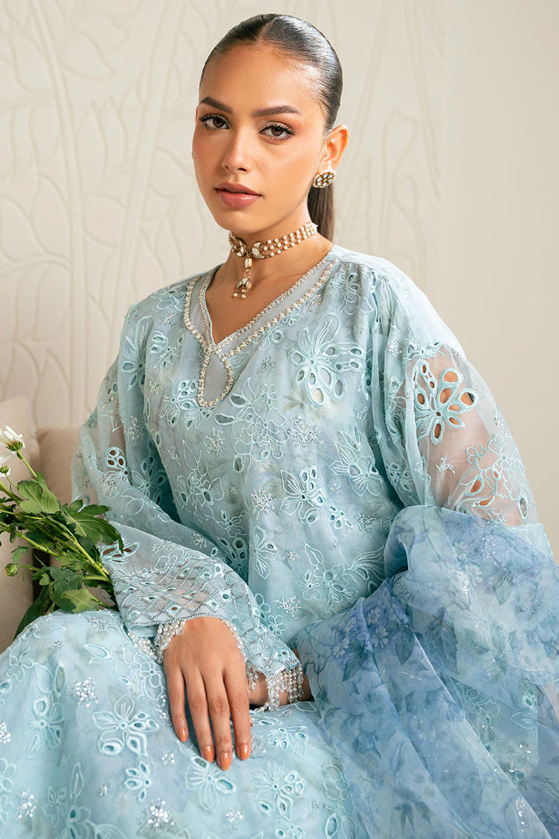 Cross Stitch Festive 3 Piece Blue Clair - Image 3