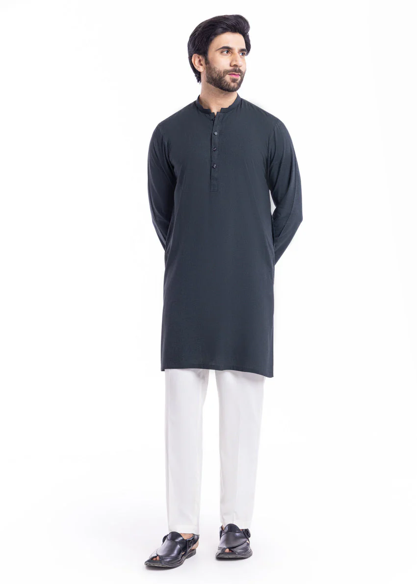 D-Green-Blended-Kurta - (MP1PBW25BM11D3 (YF-22) - Image 3