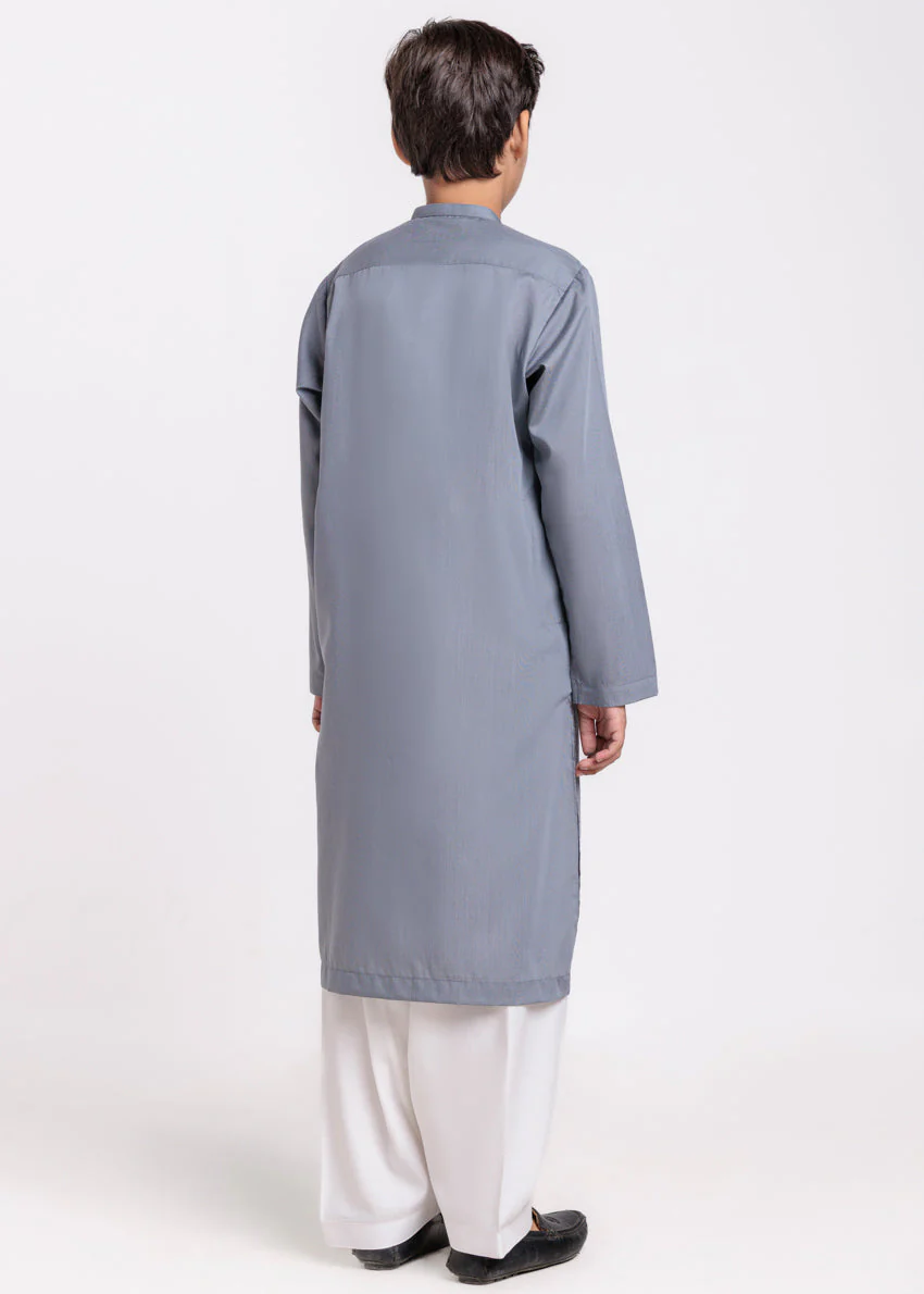 D-Grey-Blended-Kurta - (BPS25KU1022) - Image 2