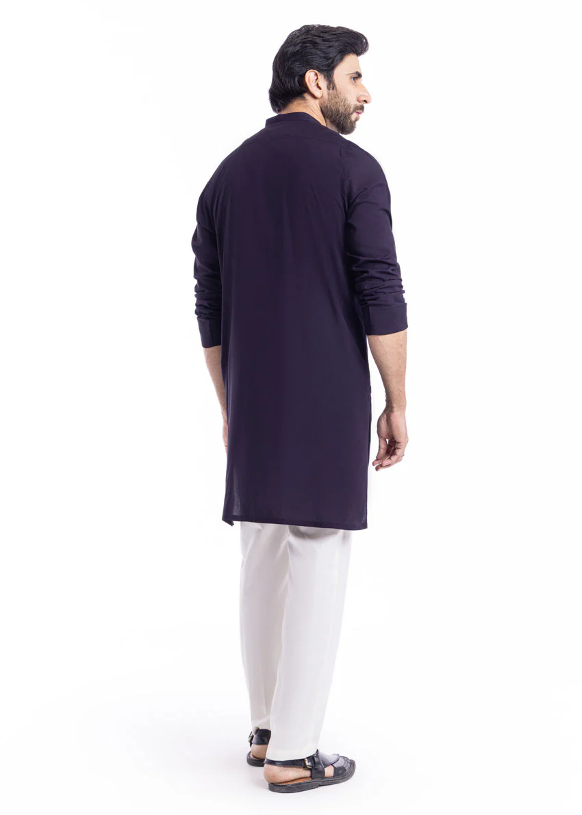 D-Purple-Blended-Kurta - (MP1PBW25BM11D1) J(42) f7 - Image 2