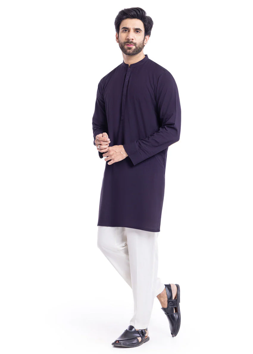 D-Purple-Blended-Kurta - (MP1PBW25BM11D1) J(42) f7 - Image 3