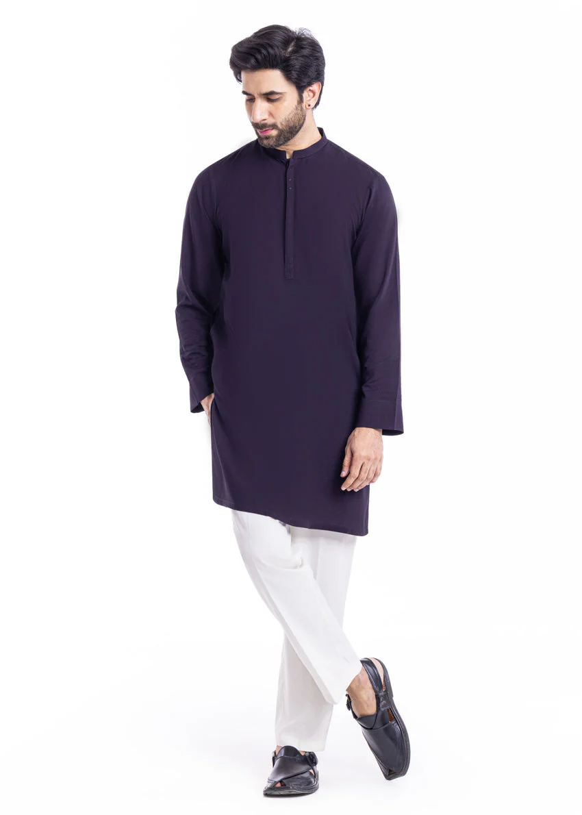D-Purple-Blended-Kurta - (MP1PBW25BM11D1) J(42) f7 - Image 4