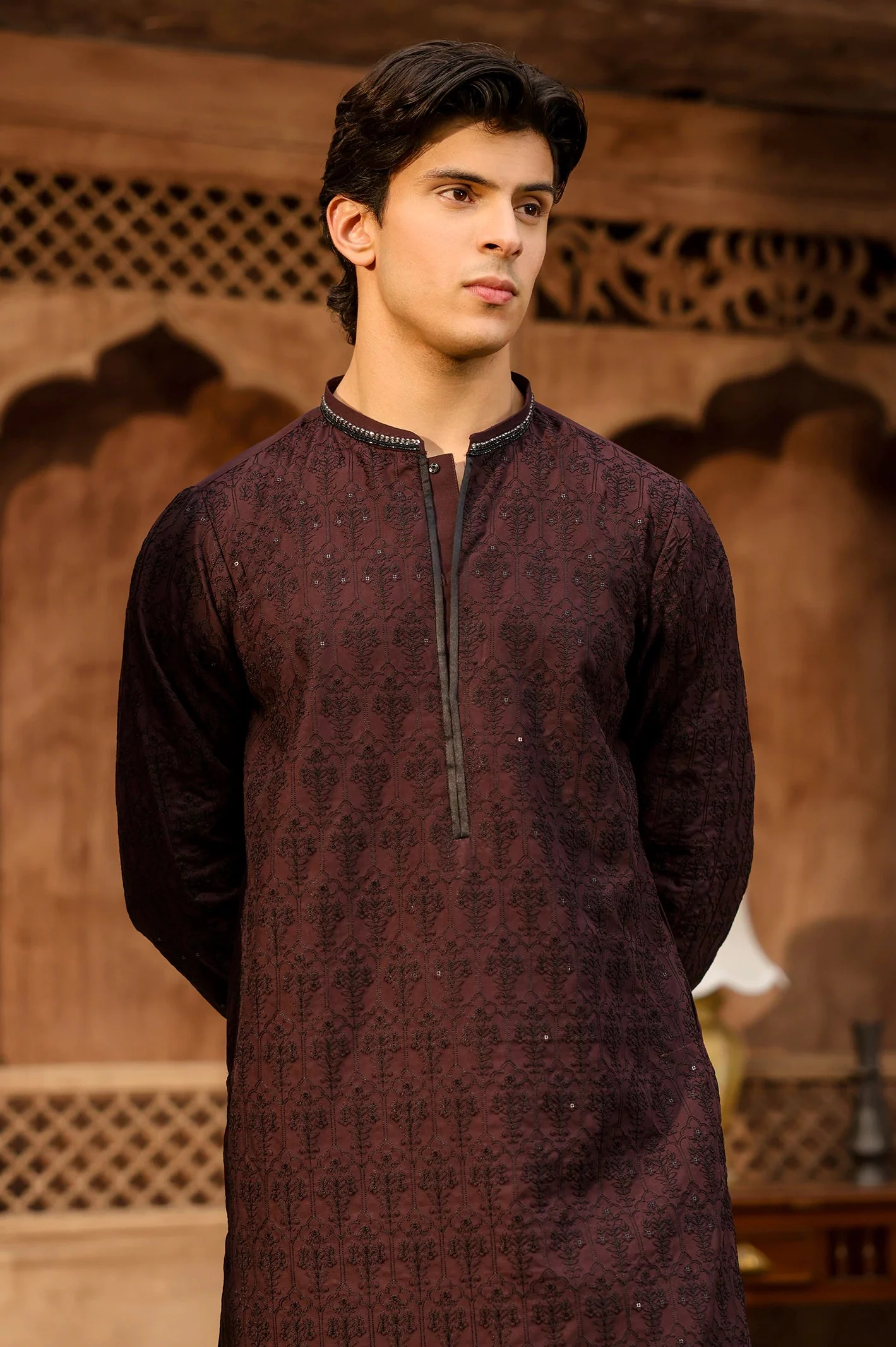 Mens Kurta Pajama ETKP0052 (Y-17) J(38) - Image 4
