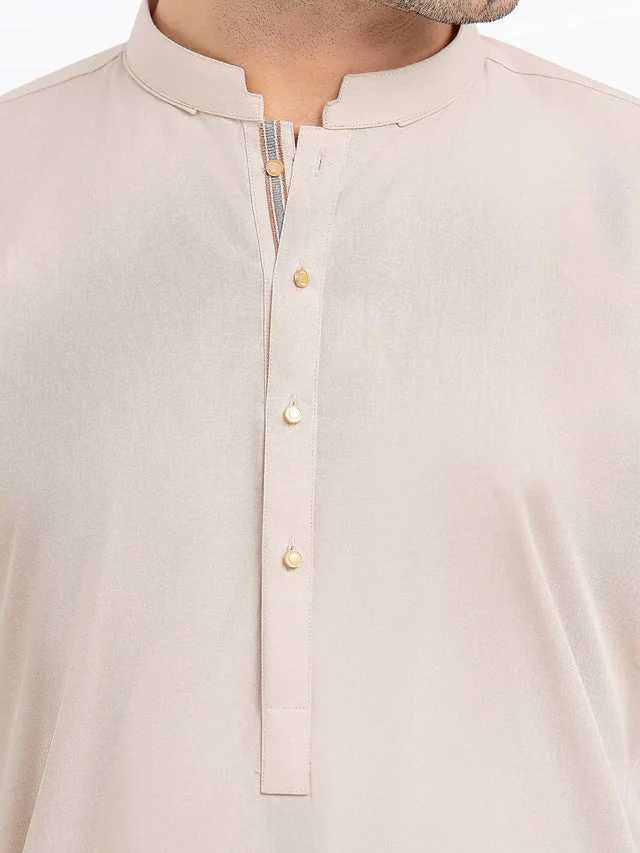 Edenrobe Men's Beige Kurta Pajama - EMTKPT5-054 Y-F-24 J(M1) - Image 4