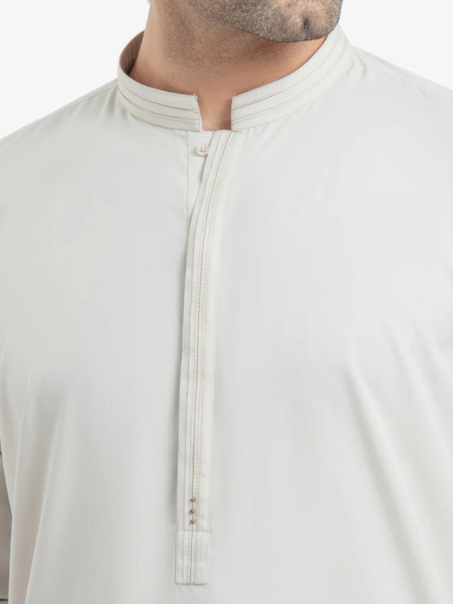 Edenrobe Men's Beige Kurta Shalwar - EMTKS25-41148 NY(F22) J(M1) - Image 3