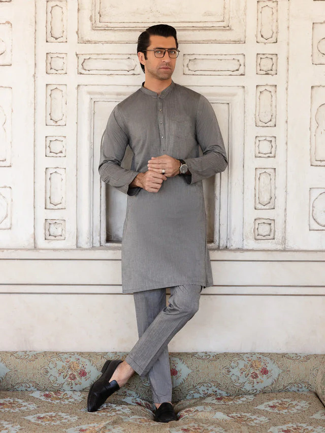 Edenrobe Men's Kurta Pajama - EMTKPT5-056 Y-F-26) - Image 3
