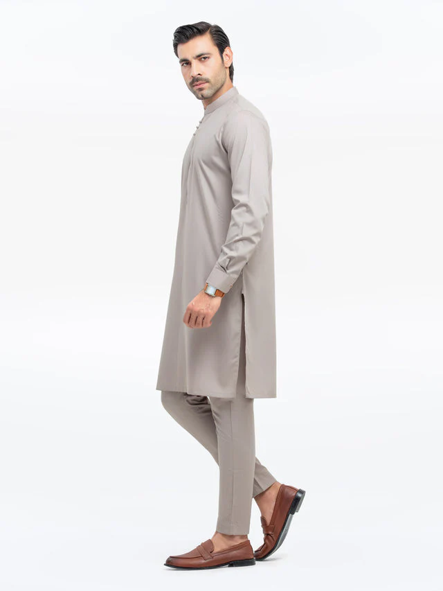 Edenrobe Men's Light Coffee Kurta Pajama - EMTKPT5-055 YF25 J(M1) - Image 4