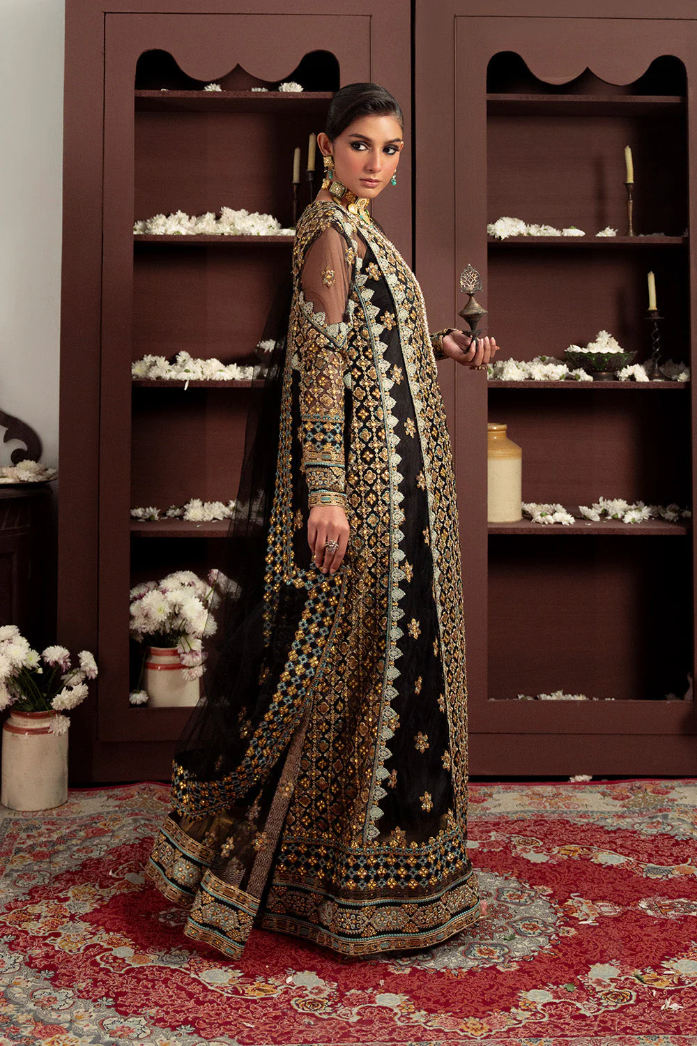 Festive Formal Stitched 3 Piece HAMSINI-MWS5923 J(19) - Image 3