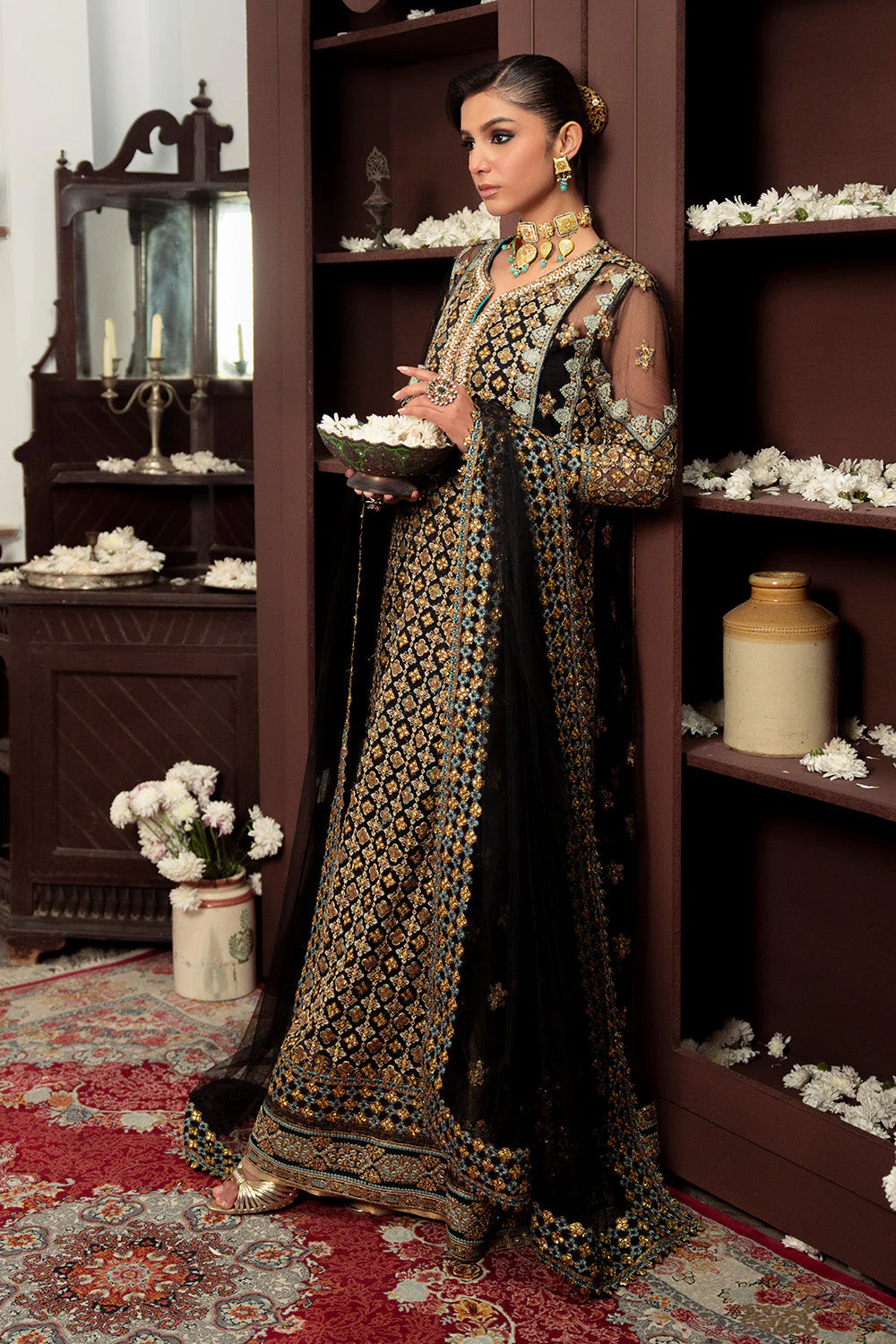 Festive Formal Stitched 3 Piece HAMSINI-MWS5923 J(19) - Image 4