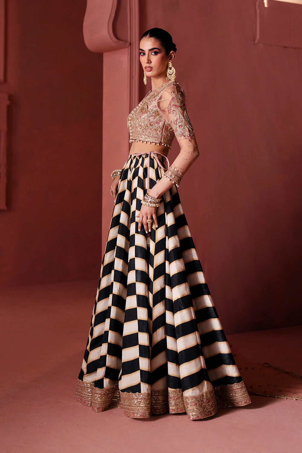 Festive Formal Stitched 3 Piece MIKKAH RITUAL-MSS5902 - Image 3