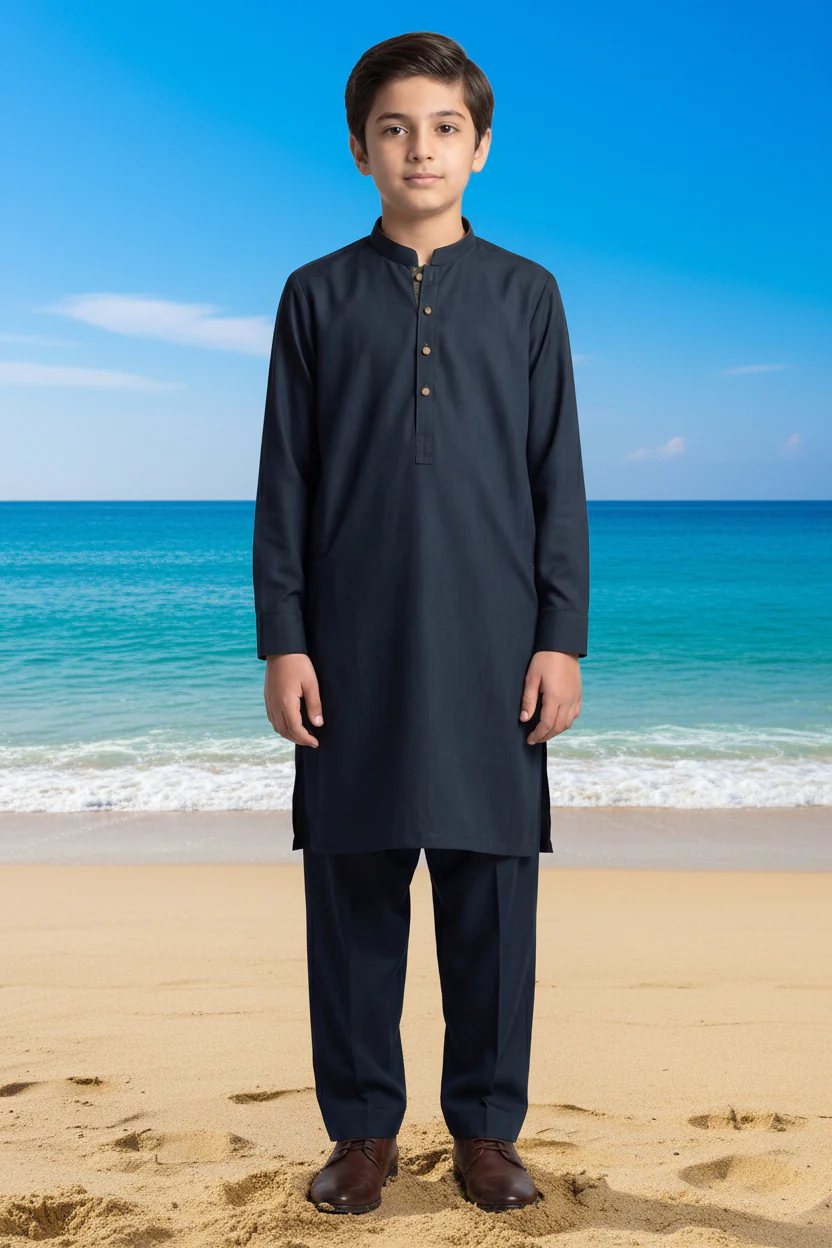 Boys Shalwar Suit GBKB2601 Dark Green J(47)