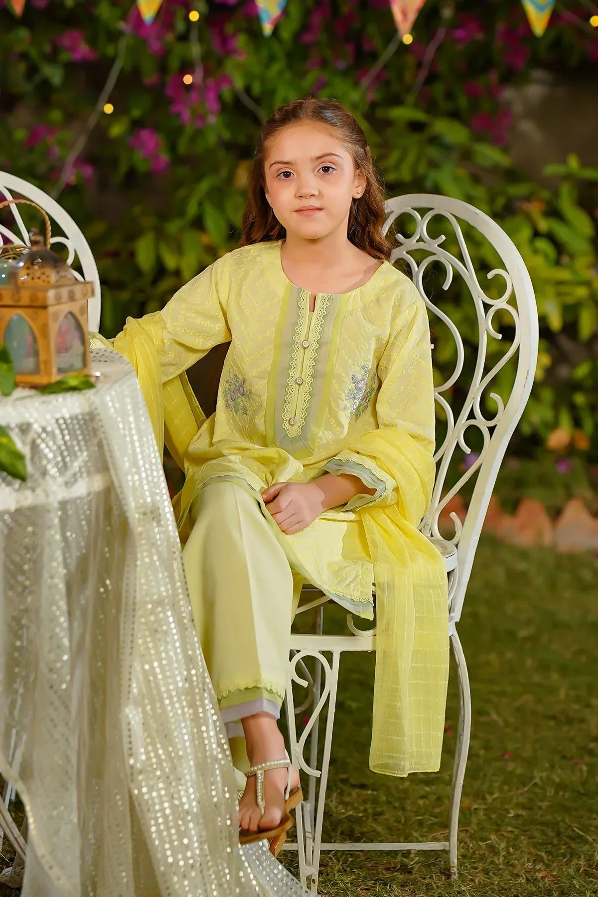 Girls Festive 3 Piece CK 05 J(153) - Image 3