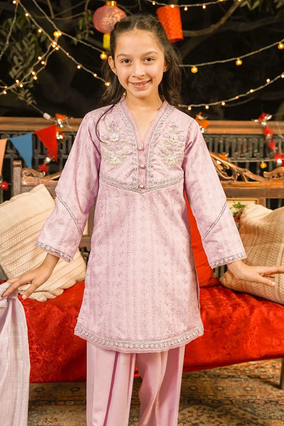 Girls Festive 3 Piece CK 09 J(FW9&8) - Image 3