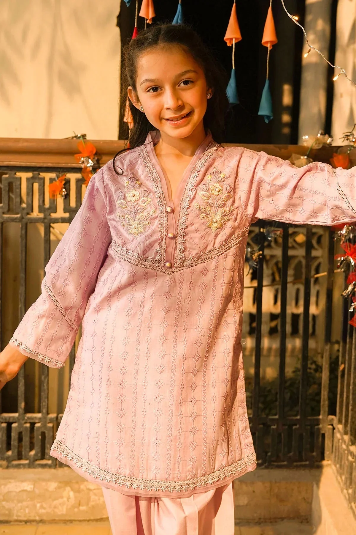 Girls Festive 3 Piece CK 09 J(FW9&8) - Image 4
