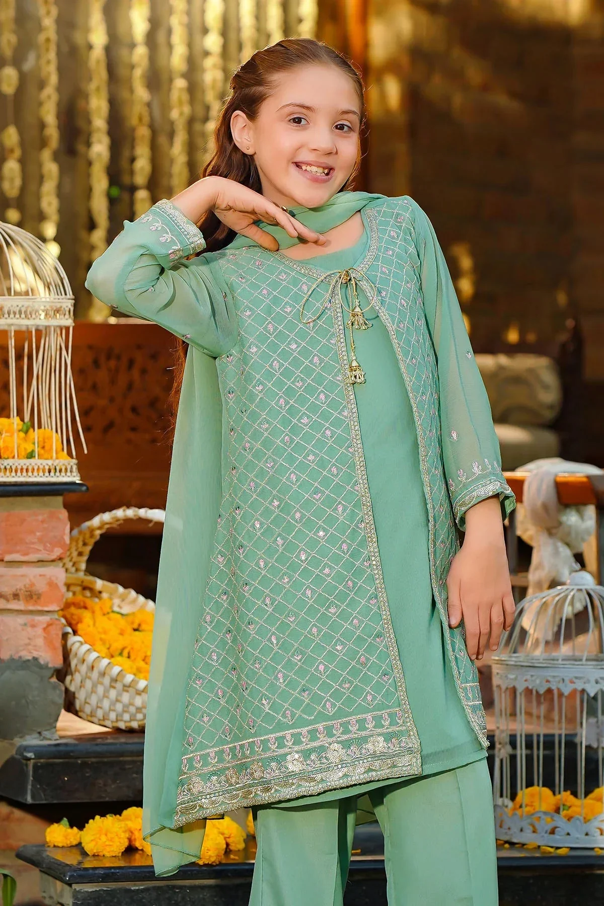 Girls Festive 3 Piece EM 64 J(FW12) - Image 2