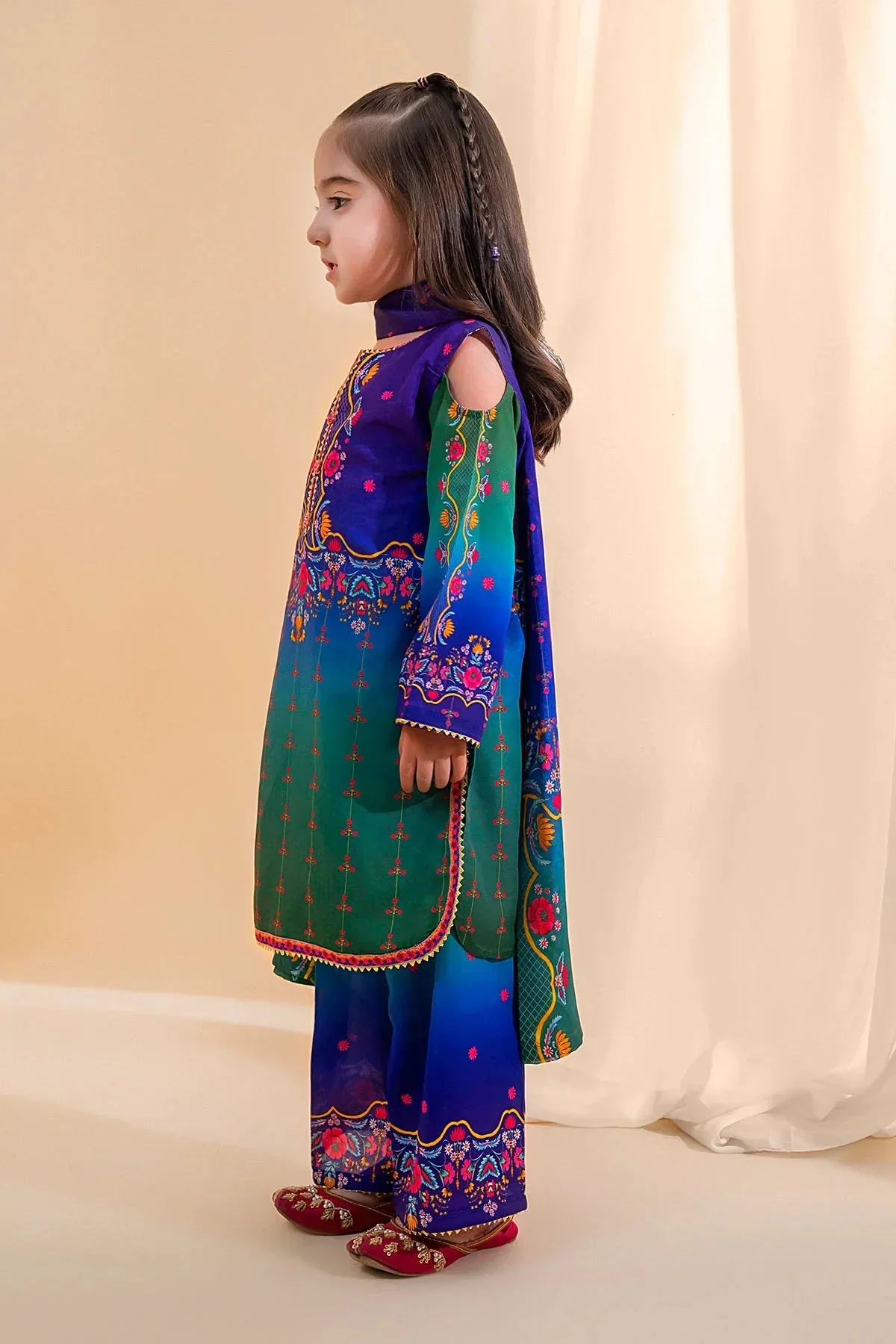 Girls Festive 3 Piece INDP 64 J(155) - Image 3