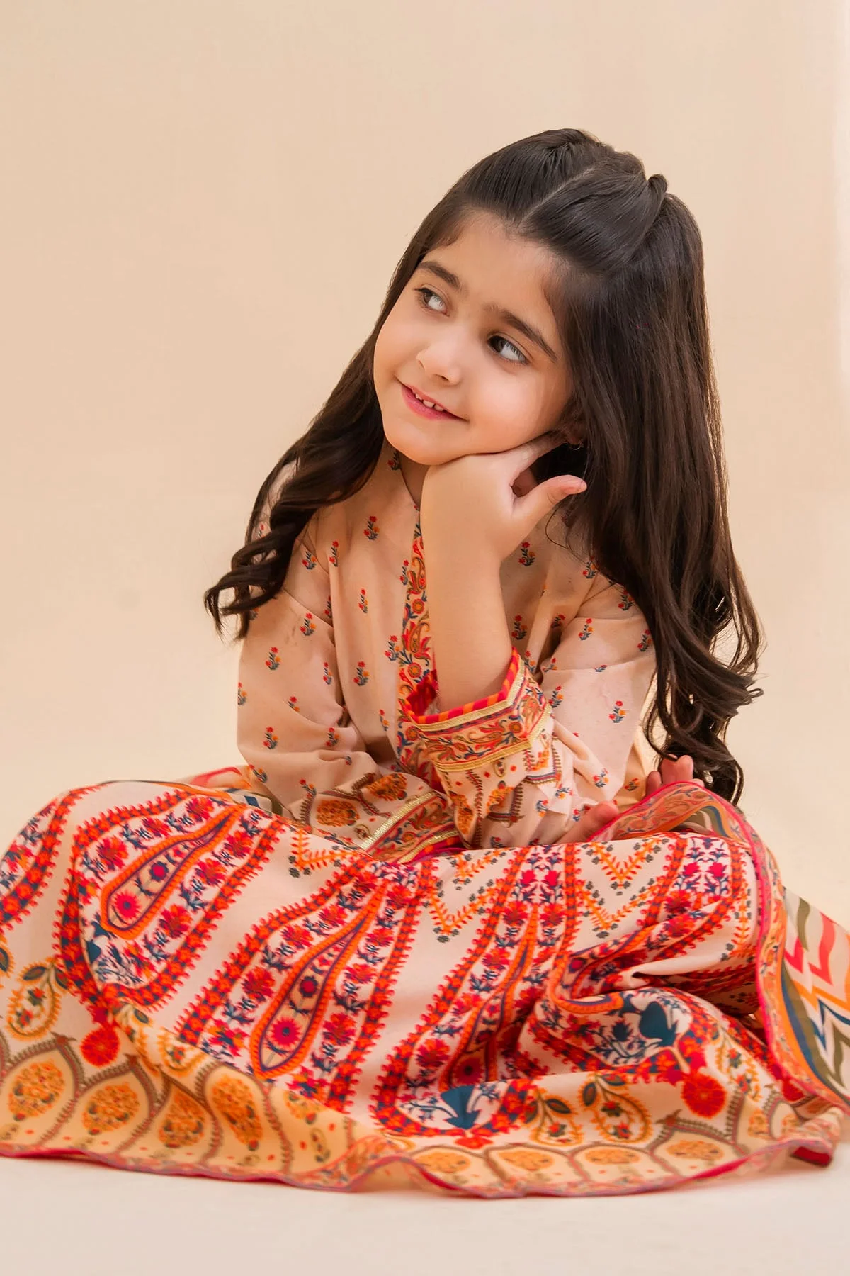 Girls Festive 3 Piece INDP58 J(138) - Image 3