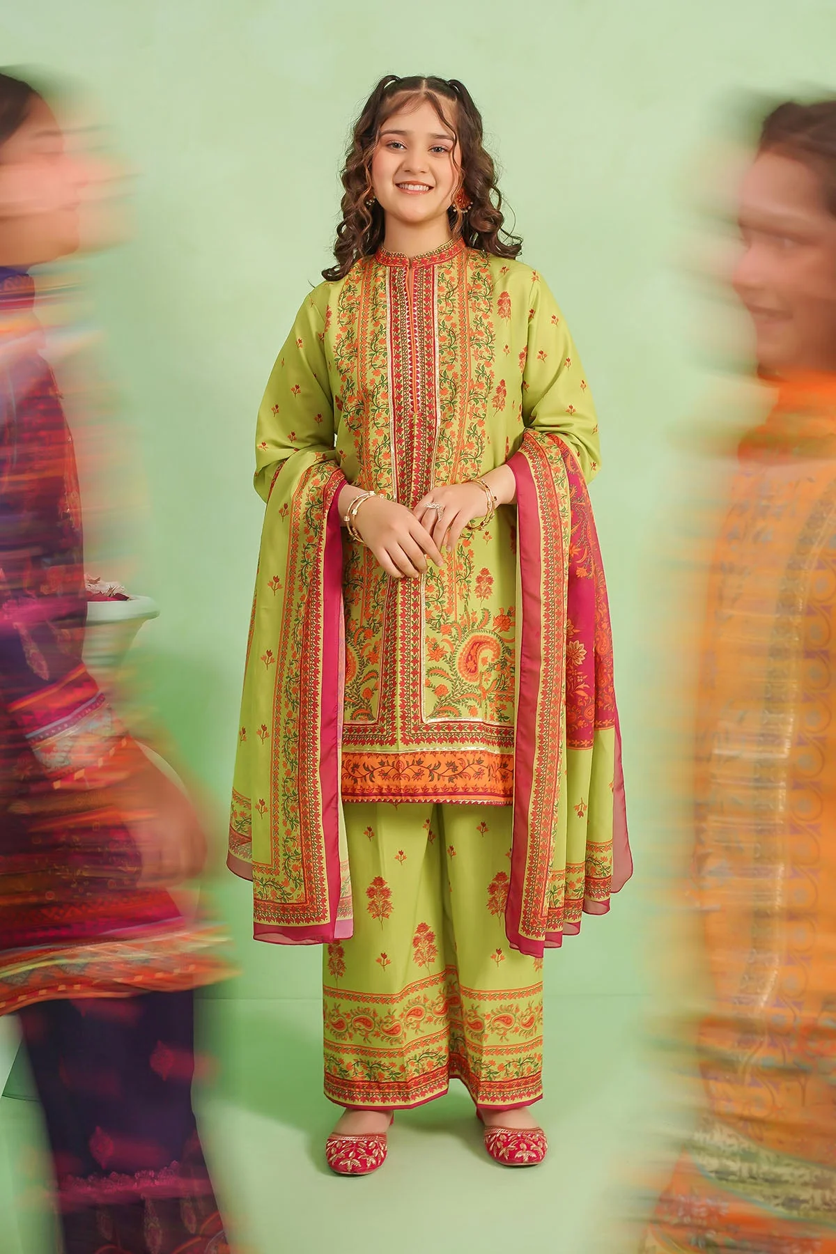 Girls Festive 3 Piece Mommy & Me CORF52 J(142) - Image 2