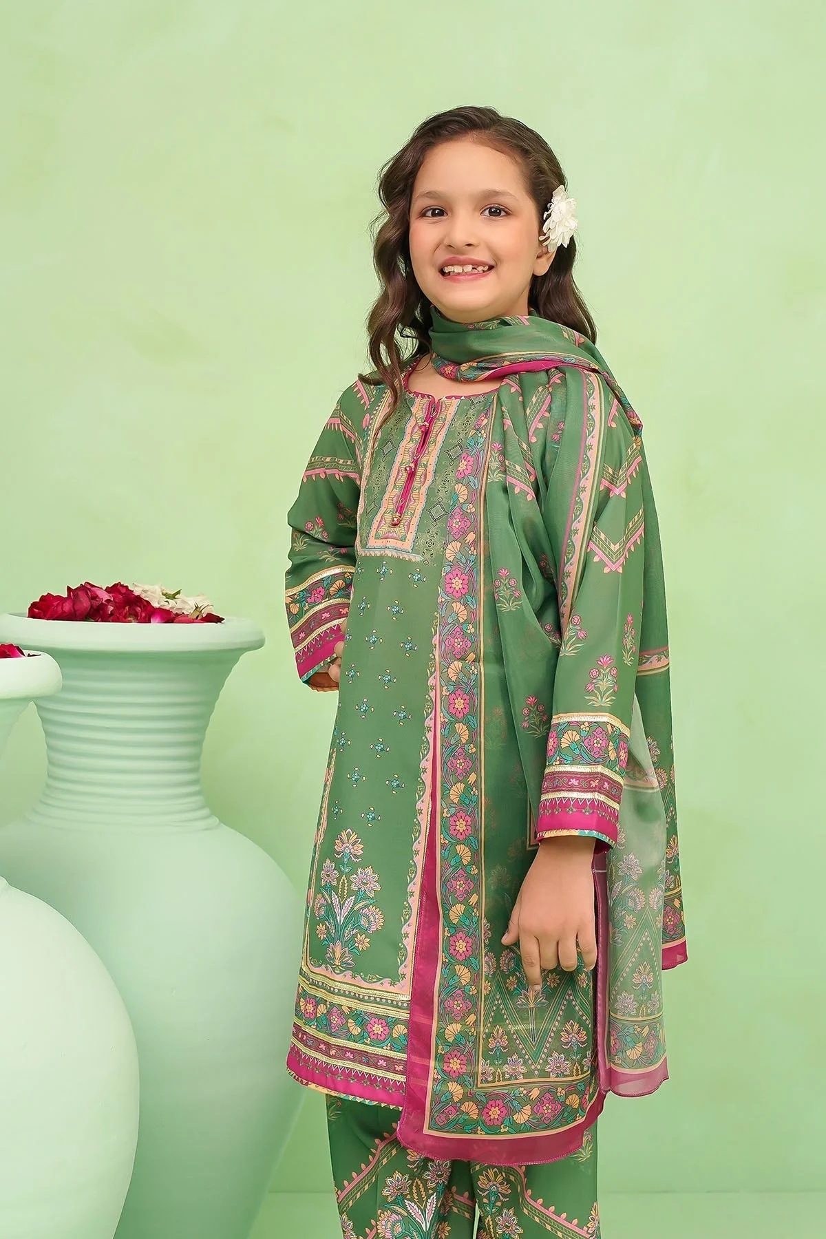 Girls Festive 3 Piece Mommy & Me CORF55 - Image 2